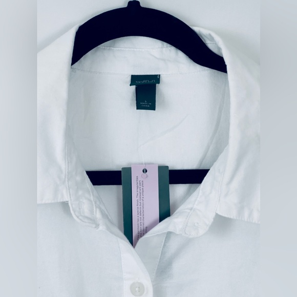 Wild fable White Light Weight Crop Frayed Edge Long Sleeve Top/Jacket La… - Picture 4 of 8